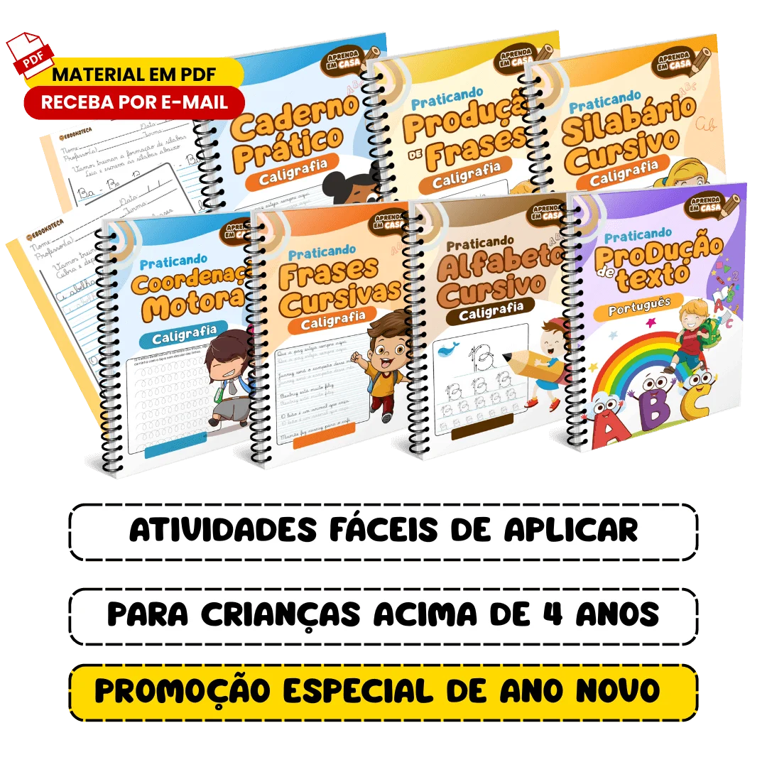 Kit de Caligrafia – Atividades para crianças